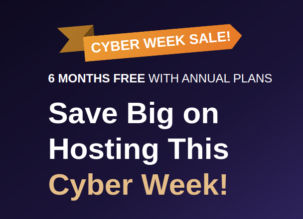 Cyber Week Sale